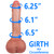 EFFWELL Delivery Man Dildo, 8.5" Insertable Length x 6.5" Girth (2" Diameter), Ultra Realistic Platinum Cured Dual Density Silicone with Fully Formed Movable Balls & Strong Suction Cup