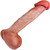 EFFWELL Brain Surgeon Dildo, 8.75" Insertable Length x 7.25" Girth (2.3" Diameter), Extra Large Ultra Realistic Platinum Cured Dual Density Silicone with Balls & Strong Suction Cup