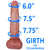 EFFWELL Rock Climber Dildo, 9" Insertable Length x 7.75" Girth (2.5" Diameter), Extra Large Ultra Realistic Platinum Cured Dual Density Silicone with Movable Balls & Strong Suction Cup