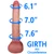 EFFWELL Size Queen Dildo, 10" Insertable Length x 7.6" Girth (2.3" Diameter), Large Posable Ultra Realistic Platinum Cured Dual Density Silicone with Movable Balls & Strong Suction Cup