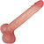 EFFWELL Size Queen Dildo, 10" Insertable Length x 7.6" Girth (2.3" Diameter), Extra Large Ultra Realistic Platinum Cured Dual Density Silicone with Movable Balls & Strong Suction Cup