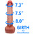 EFFWELL Rocket Scientist Dildo, 10" Insertable Length x 8" Girth (2.4" Diameter), Extra Large Ultra Realistic Platinum Cured Dual Density Silicone with Balls & Strong Suction Cup