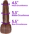 The Bachelor by FUKENA - Realistic Dual Density Silicone Dildo, 6.75 Inch Insertable, 1.9 Inch Max Width, Dark Skin