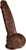 The Bachelor by FUKENA - Realistic Dual Density Silicone Dildo, 6.75 Inch Insertable, 1.9 Inch Max Width, Dark Skin