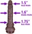 The Carpenter by FUKENA - Realistic Dual Density Silicone Dildo with Balls & Suction Cup, 8.0 Inch Insertable, 1.75 Inch Max Width, Dark Skin