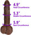The Dancer by FUKENA - Realistic Dual Density Silicone Dildo with Balls & Suction Cup, 7.25 Inch Insertable, 1.75 Inch Max Width, Dark Skin