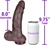 The Electrician by FUKENA - Realistic Dual Density Silicone Dildo with Balls & Suction Cup, 8.0 Inch Insertable, 2.3 Inch Max Width, Dark Skin