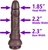 The Electrician by FUKENA - Realistic Dual Density Silicone Dildo with Balls & Suction Cup, 8.0 Inch Insertable, 2.3 Inch Max Width, Dark Skin