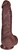 The Farmer by FUKENA - Realistic Dual Density Silicone Dildo with Balls & Suction Cup, 7.0 Inch Insertable, 2.1 Inch Max Width, Dark Skin