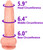 The Showoff by FUKENA - Realistic Dual Density Silicone Dildo with Balls & Suction Cup, 8.5 Inch Insertable, 2.0 Inch Max Width, Light Skin