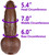 The Foreman by FUKENA - Realistic Dual Density Silicone Dildo with Balls & Suction Cup, 7.0 Inch Insertable, 2.25 Inch Max Width, Dark Skin