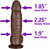 The Foreman by FUKENA - Realistic Dual Density Silicone Dildo with Balls & Suction Cup, 7.0 Inch Insertable, 2.25 Inch Max Width, Dark Skin