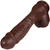 The Gardener by FUKENA - Realistic Dual Density Silicone Dildo with Balls & Suction Cup, 8.0 Inch Insertable, 1.8 Inch Max Width, Dark Skin