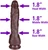 The Gardener by FUKENA - Realistic Dual Density Silicone Dildo with Balls & Suction Cup, 8.0 Inch Insertable, 1.8 Inch Max Width, Dark Skin