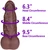 The Gatekeeper by FUKENA - Realistic Dual Density Silicone Dildo with Balls & Suction Cup, 7.0 Inch Insertable, 3.15 Inch Max Width, Dark Skin