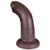 The Introvert by FUKENA - Posable Realistic Dual Density Silicone Dildo with Balls & Suction Cup, 6.75 Inch Insertable, 1.9 Inch Max Width, Dark Skin