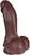 The Librarian (Classic Soft) by FUKENA - Realistic Dual Density Silicone Dildo with Balls & Suction Cup, 6.0 Inch Insertable, 2.25 Inch Max Width, Dark Skin