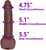 The Linebacker by FUKENA - Realistic Dual Density Silicone Dildo with Balls & Suction Cup, 6.75 Inch Insertable, 1.75 Inch Max Width, Dark Skin
