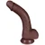 The Locksmith by FUKENA - Posable Realistic Dual Density Silicone Dildo with Balls & Suction Cup, 6.5 Inch Insertable, 1.6 Inch Max Width, Dark Skin