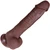 The Locksmith by FUKENA - Posable Realistic Dual Density Silicone Dildo with Balls & Suction Cup, 6.5 Inch Insertable, 1.6 Inch Max Width, Dark Skin
