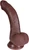 The Locksmith by FUKENA - Posable Realistic Dual Density Silicone Dildo with Balls & Suction Cup, 6.5 Inch Insertable, 1.6 Inch Max Width, Dark Skin