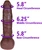 The Mastermind by FUKENA - Realistic Dual Density Silicone Dildo with Balls & Suction Cup, 8.0 Inch Insertable, 2.0 Inch Max Width, Dark Skin