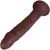 The Perfectionist by FUKENA - Realistic Dual Density Silicone Dildo with Balls & Suction Cup, 8.5 Inch Insertable, 1.6 Inch Max Width, Dark Skin