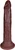 The Perfectionist by FUKENA - Realistic Dual Density Silicone Dildo with Balls & Suction Cup, 8.5 Inch Insertable, 1.6 Inch Max Width, Dark Skin