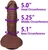 The Pilot by FUKENA - Posable Realistic Dual Density Silicone Dildo with Balls & Suction Cup, 5.75 Inch Insertable, 1.7 Inch Max Width, Dark Skin