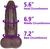 The Plumber by FUKENA - Realistic Dual Density Silicone Dildo with Balls & Suction Cup, 6.5 Inch Insertable, 2.2 Inch Max Width, Dark Skin
