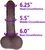 The Southerner by FUKENA - Realistic Dual Density Silicone Dildo with Balls & Suction Cup, 8.0 Inch Insertable, 1.95 Inch Max Width, Dark Skin
