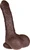 The Southerner by FUKENA - Realistic Dual Density Silicone Dildo with Balls & Suction Cup, 8.0 Inch Insertable, 1.95 Inch Max Width, Dark Skin
