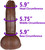 The Speedster by FUKENA - Realistic Dual Density Silicone Dildo with Balls & Suction Cup, 7.0 Inch Insertable, 1.85 Inch Max Width, Dark Skin