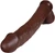 The Stargazer by FUKENA - Realistic Dual Density Silicone Dildo with Balls & Suction Cup, 10.0 Inch Insertable, 2.25 Inch Max Width, Dark Skin