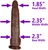 The Weatherman by FUKENA - Realistic Dual Density Silicone Dildo with Balls & Suction Cup, 10.0 Inch Insertable, 2.35 Inch Max Width, Dark Skin