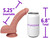 The Goalie (Ultra Soft) by FUKENA - Realistic Dual Density Silicone Dildo with Balls & Suction Cup, 5.25 Inch Insertable, 1.35 Inch Max Width, Light Skin