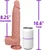 The Intern (Ultra Soft) by FUKENA - Realistic Dual Density Silicone Dildo with Balls & Suction Cup, 8.25 Inch Insertable, 1.9 Inch Max Width, Light Skin