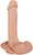 The Comedian by FUKENA - Realistic Dual Density Silicone Dildo with Balls & Suction Cup, 6.25 Inch Insertable, 1.6 Inch Max Width, Light Skin