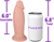 The Guitarist by FUKENA - Realistic Dual Density Silicone Dildo with Balls & Suction Cup, 6.0 Inch Insertable, 2.1 Inch Max Width, Light Skin