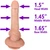 The Magician by FUKENA - Realistic Dual Density Silicone Dildo with Balls & Suction Cup, 7.0 Inch Insertable, 1.65 Inch Max Width, Light Skin