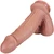 The Motorboater by FUKENA - Realistic Dual Density Silicone Dildo with Balls & Suction Cup, 8.25 Inch Insertable, 2.4 Inch Max Width, Light Skin