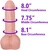 The Pioneer by FUKENA - Realistic Dual Density Silicone Dildo with Balls & Suction Cup, 8.25 Inch Insertable, 2.7 Inch Max Width, Light Skin