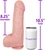 The Pioneer by FUKENA - Realistic Dual Density Silicone Dildo with Balls & Suction Cup, 8.25 Inch Insertable, 2.7 Inch Max Width, Light Skin