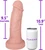 The Porker by FUKENA - Realistic Dual Density Silicone Dildo with Balls & Suction Cup, 9.5 Inch Insertable, 3.1 Inch Max Width, Light Skin