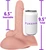 The Rider by FUKENA - Realistic Dual Density Silicone Dildo with Balls & Suction Cup, 6.5 Inch Insertable, 1.9 Inch Max Width, Light Skin