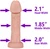 The Savant by FUKENA - Realistic Dual Density Silicone Dildo with Balls & Suction Cup, 8.0 Inch Insertable, 2.1 Inch Max Width, Light Skin