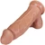 The Spartan by FUKENA - Realistic Dual Density Silicone Dildo with Balls & Suction Cup, 6.0 Inch Insertable, 1.95 Inch Max Width, Light Skin