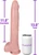 The Baritone by FUKENA - Realistic Dual Density Silicone Dildo with Balls & Suction Cup, 11.0 Inch Insertable, 2.25 Inch Max Width, Light Skin
