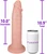 The Hedonist by FUKENA - Realistic Dual Density Silicone Dildo with Balls & Suction Cup, 10.0 Inch Insertable, 2.35 Inch Max Width, Light Skin
