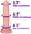 The Minimalist by FUKENA - Realistic Dual Density Silicone Dildo with Balls & Suction Cup, 5.4 Inch Insertable, 1.3 Inch Max Width, Light Skin